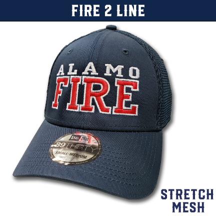 Fire 2 Line Custom Hat - New Era Stretch
