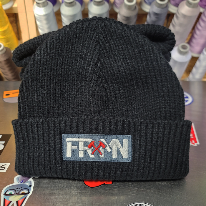 FRMN Beanie - Black with Charcoal/Silver