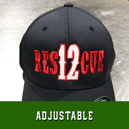 Rescue Number Outlined Custom Hat - Adjustable