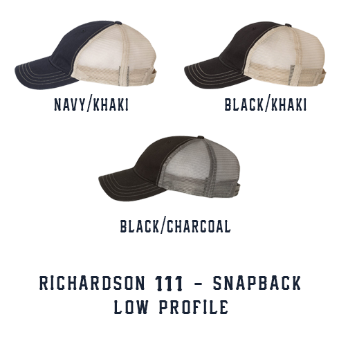 1 Line Custom Hat - Snapback Trucker Low Profile