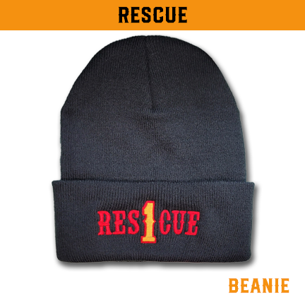 Rescue Number Outlined Custom Beanie