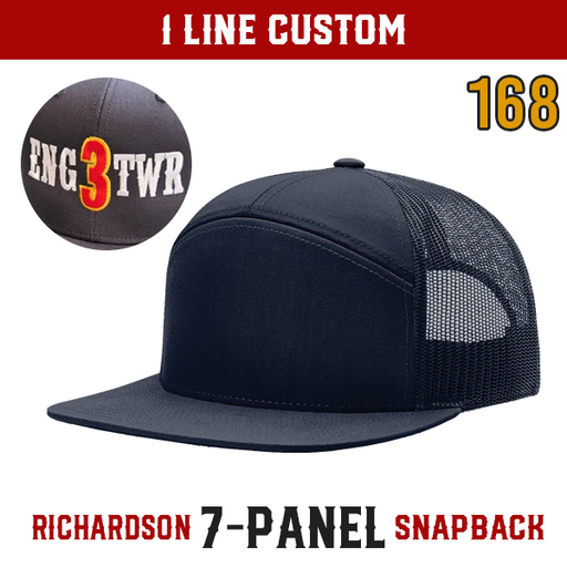 1 Line Custom Hat - Snapback 7-Panel