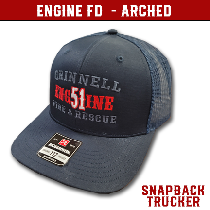 Engine FD Arched Custom Hat - Snapback Trucker