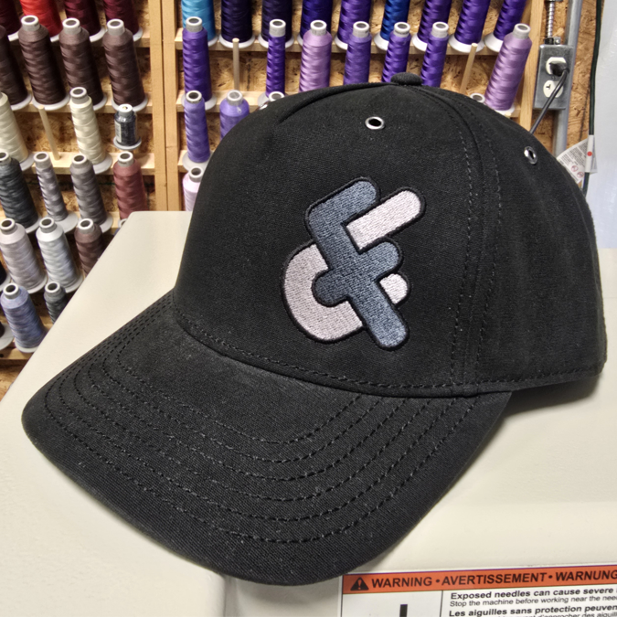 FU Logo Hat - Black with Charcoal/Silver — Fireman Up