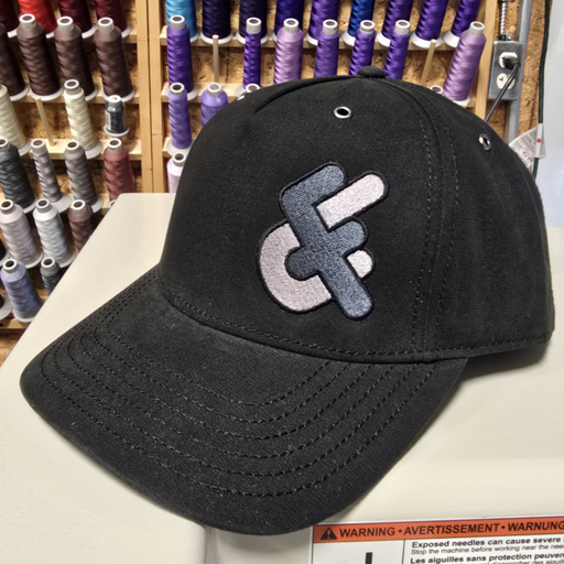 FU Logo Hat - Black with Charcoal/Silver