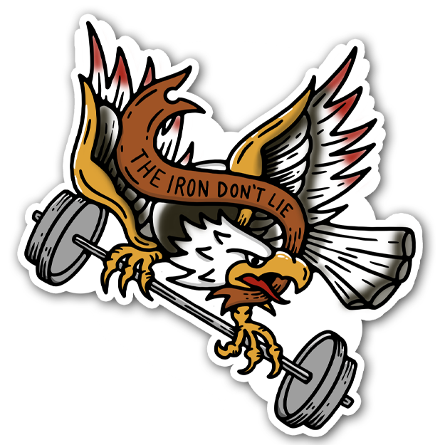 FTFF Iron Eagle Logo 4" Sticker — Fireman Up