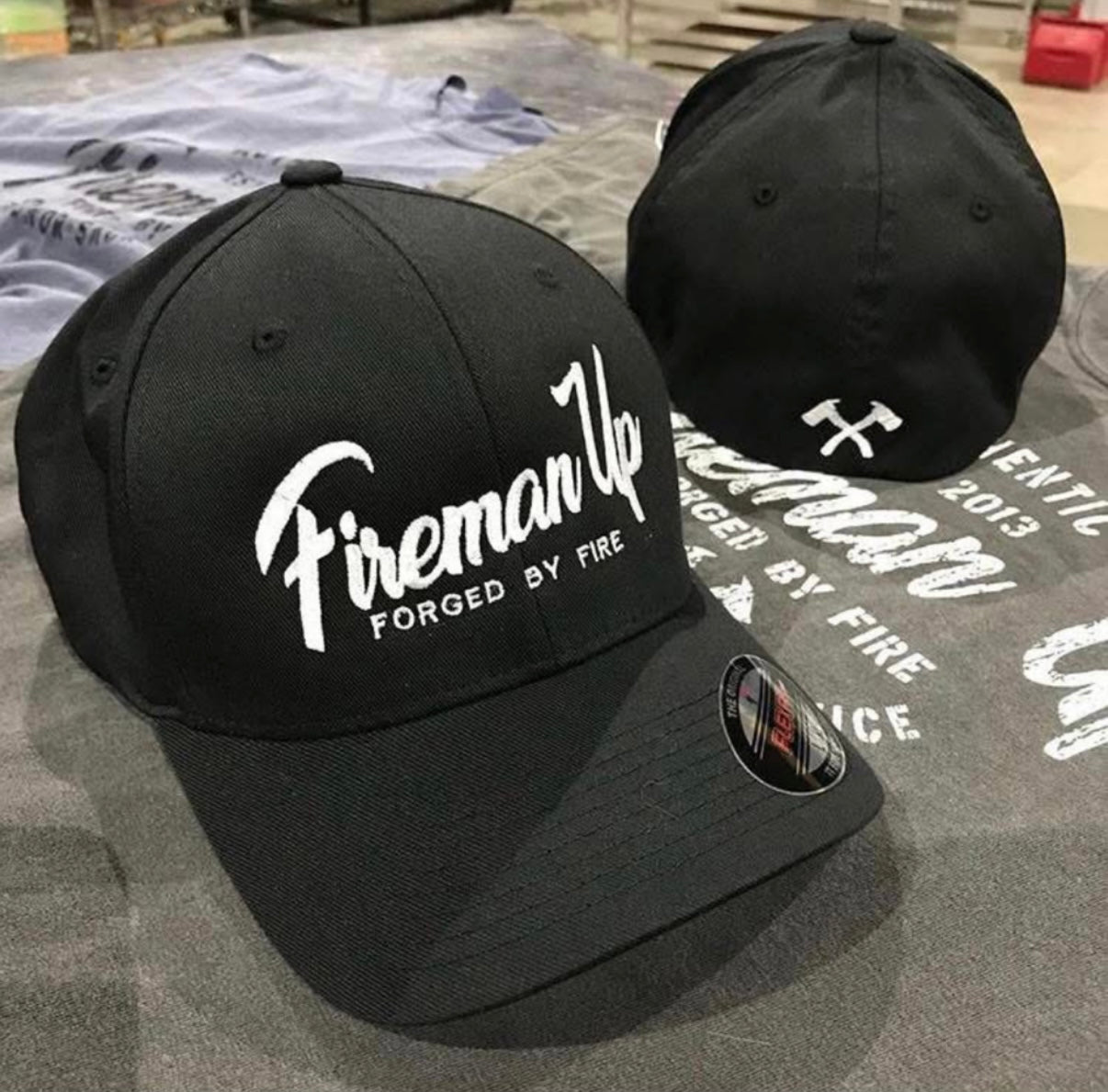 Forged By Fire Hat - Flexfit Black