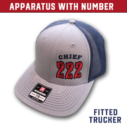 Apparatus with Number - Fitted Trucker