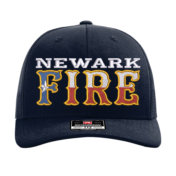 Newark Texas Fire -  Navy Snapback Trucker