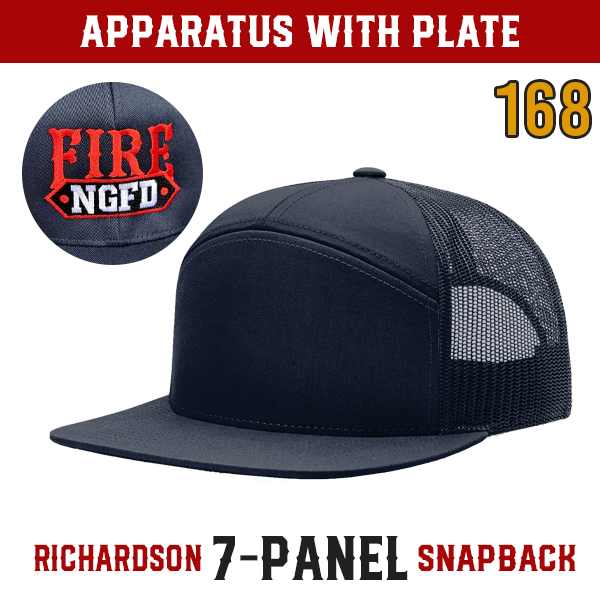 Apparatus with Plate Custom Hat - Snapback 7-Panel