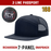 3 Line Passport Custom Hat - Snapback 7-Panel