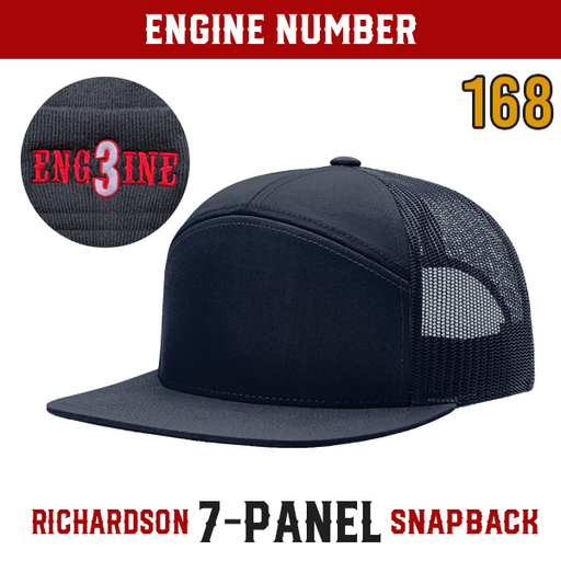 Engine Number Outlined Custom Hat - Snapback 7-Panel