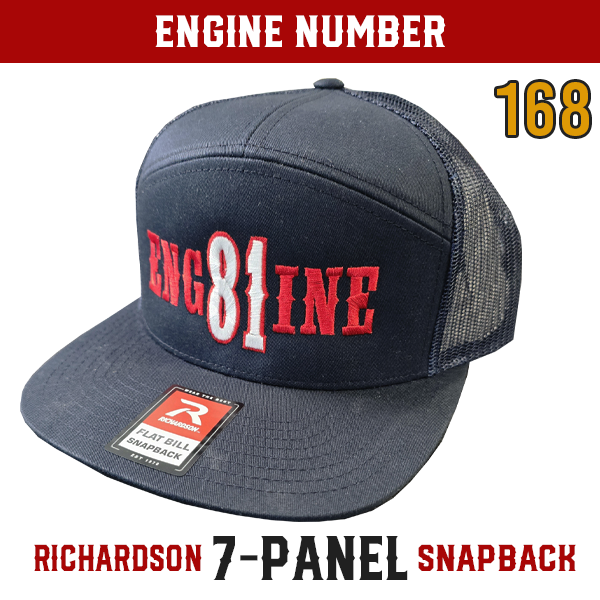 Engine Number Outlined Custom Hat - Snapback 7-Panel