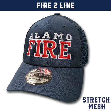 Fire 2 Line Custom Hat New Era Stretch Fireman Up