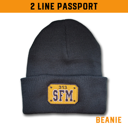 2 Line Passport - Custom Beanie
