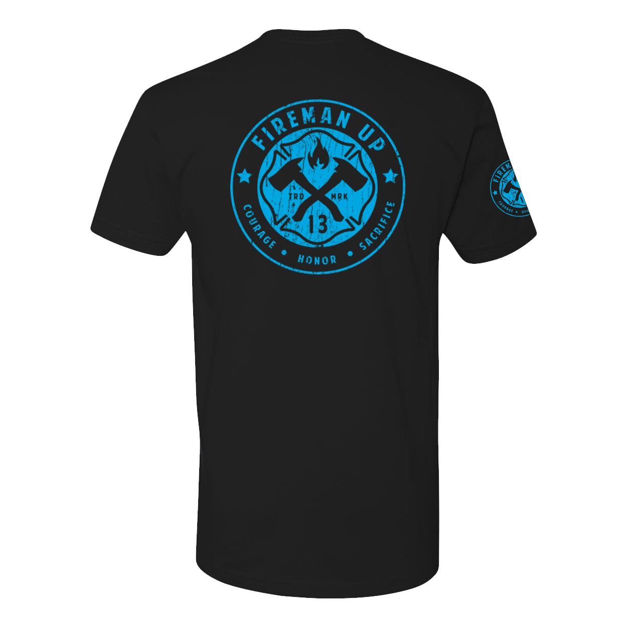 Classic Logo Tee - Teal — Fireman Up