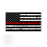 Thin Red Line USA Flag Tattered - 4" Sticker