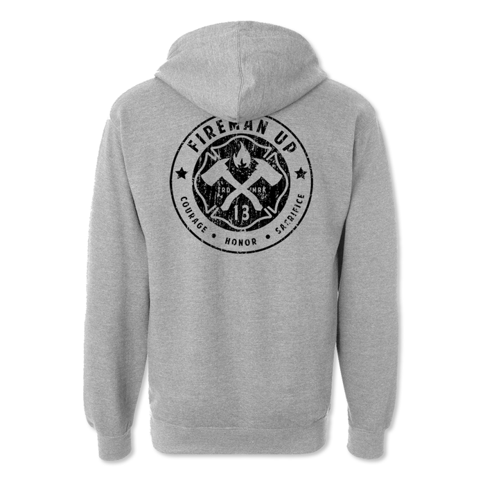 Classic Logo - Midweight Hoodie -Grey