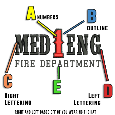 Custom FD Lettering and Number - Flexfit — Fireman Up