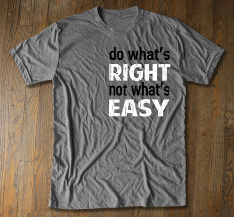 Do What's Right - Unisex Tri Blend Tee