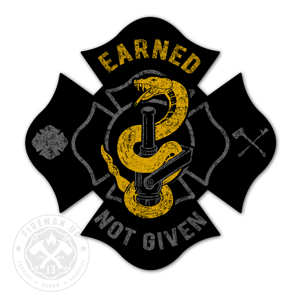 Earned Not Given - Nozzle  4" Sticker