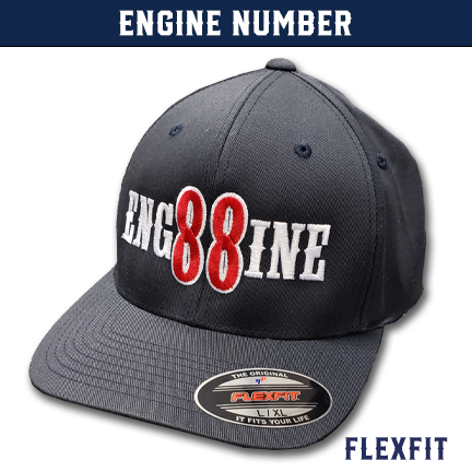 Engine Number Outlined Custom Hat - Flexfit