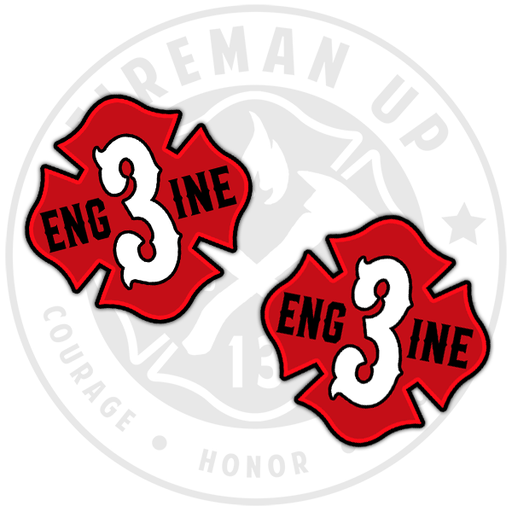 Engine Rescue Stickers Engine Stickers — Fireman Up