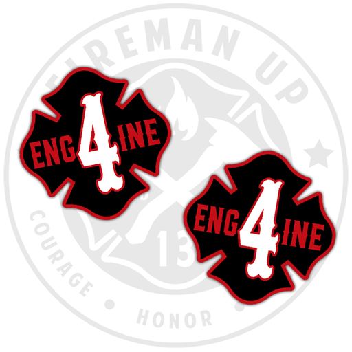 Engine Rescue Stickers Engine Stickers — Fireman Up