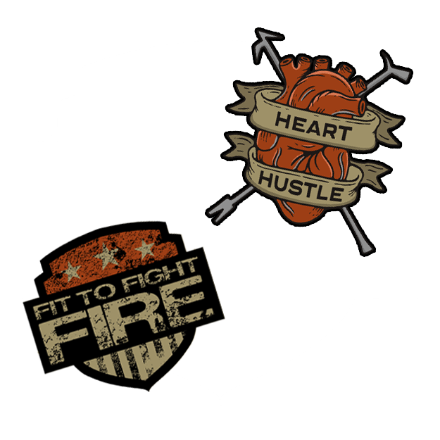 FTFF Alt Color Logo and Heart Hustle - 2" Sticker Pack