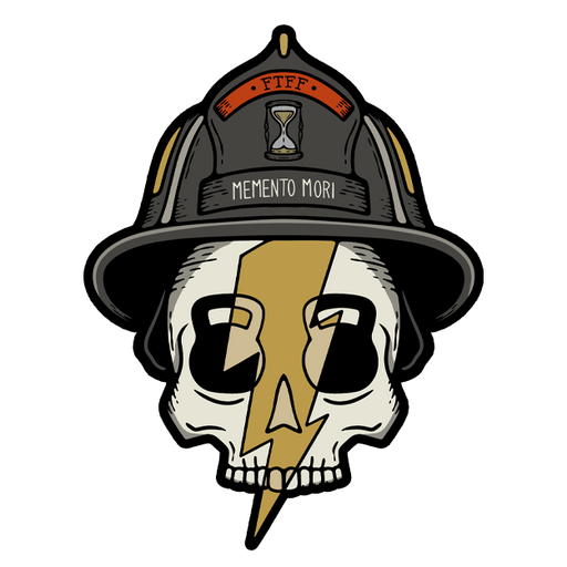 FTFF Alt Color Logo and Skull - 4" Sticker