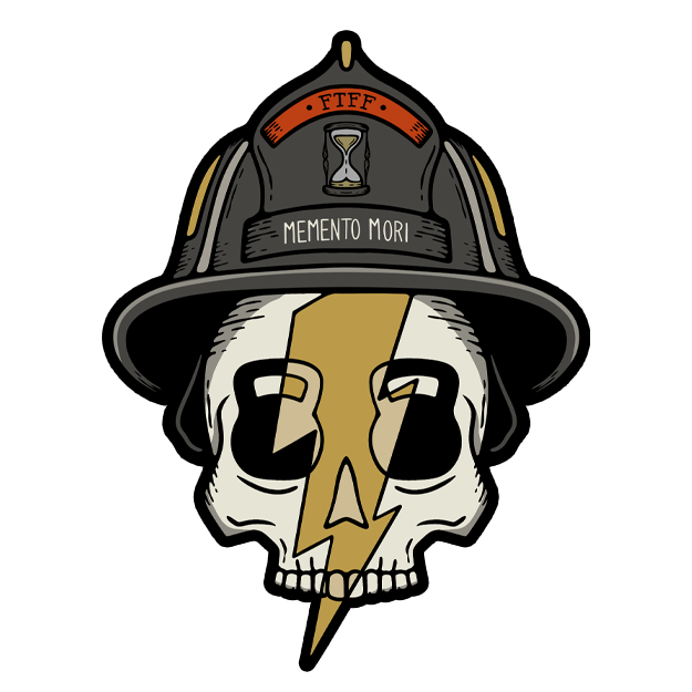 FTFF Alt Color Logo and Skull - 4" Sticker