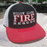Fire 3 Line Custom Hat - Snapback Trucker