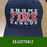 Fire 3 Line Custom Hat - Adjustable