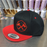 Maltese Hat- Flatbill Snapback Black/Red with Black/Red