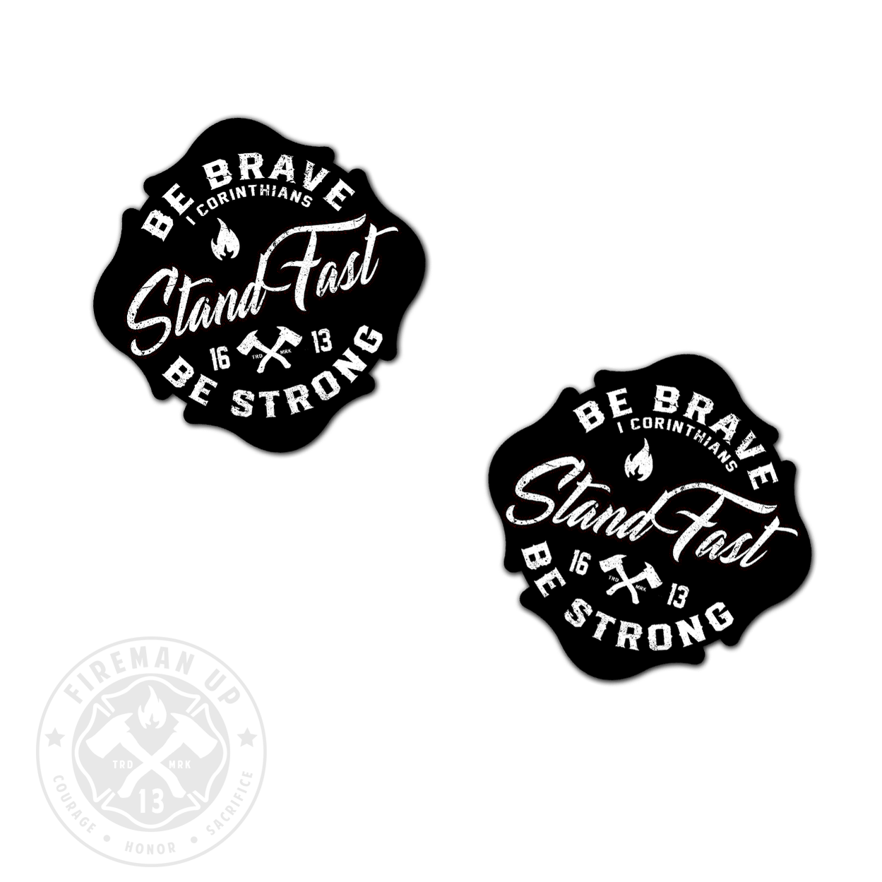Fireman Up Stickers