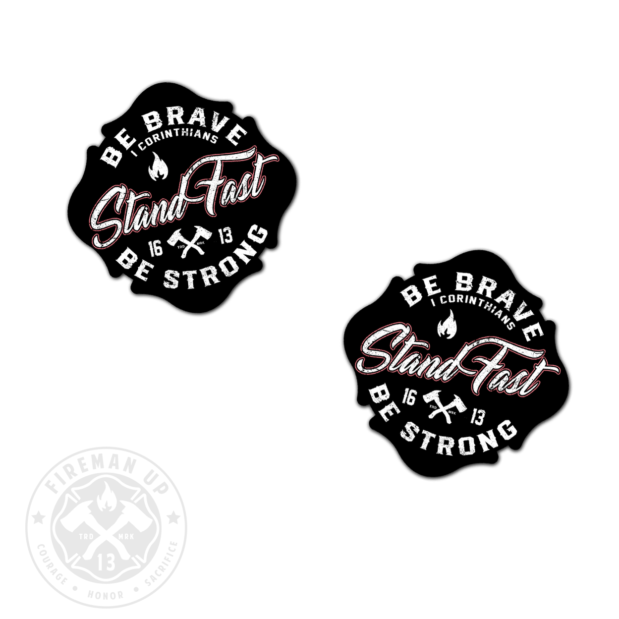 Fireman Up Stickers