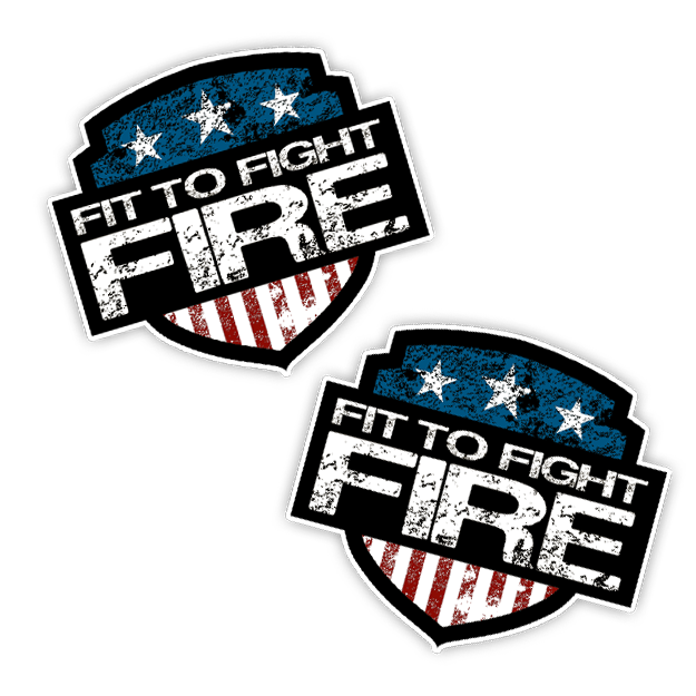 Fit to Fight Fire Logo - 2" Sticker Pack