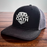 HTO Monochrome Logo Hat  - Snapback Trucker Black/Charcoal