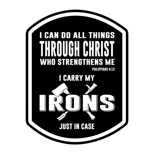 I Can Do ALL things through CHRIST - 4" Sticker