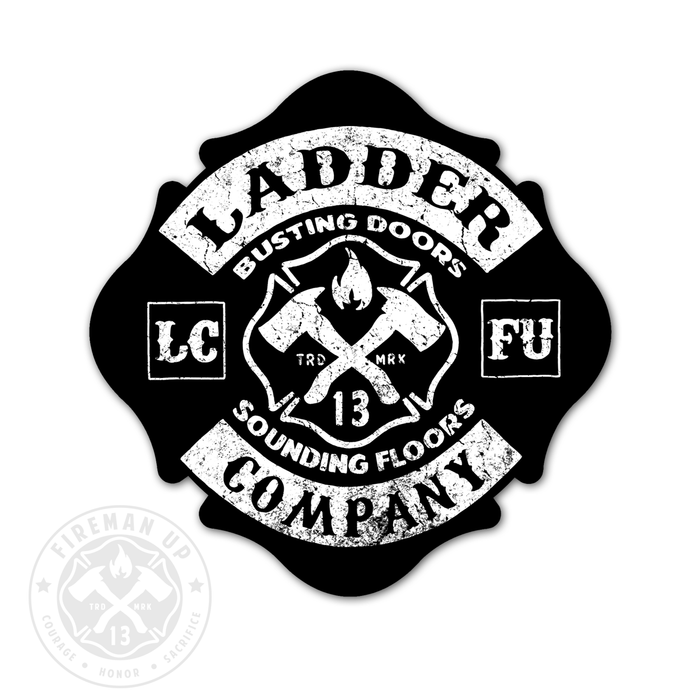 Ladder Company Maltese - 4" Sticker