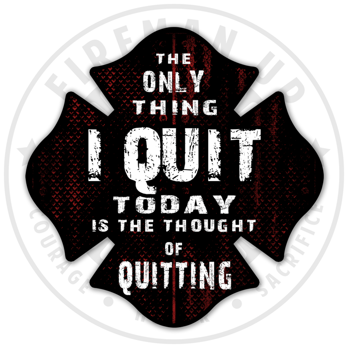 Origin - Thought of Quitting Maltese Black with Red/White - 4" Sticker