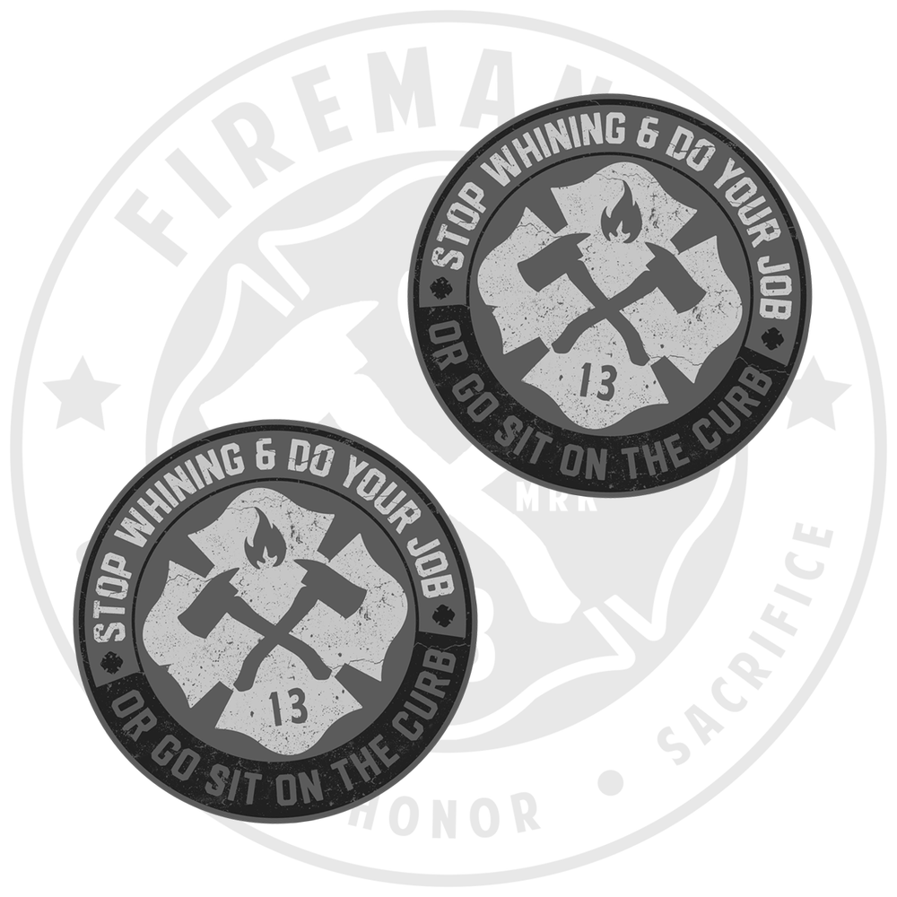 Stop Whining GREY Monochrome - 2" Sticker Pack