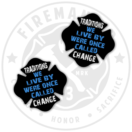 Traditions - Black/Blue - 2" Sticker Pack