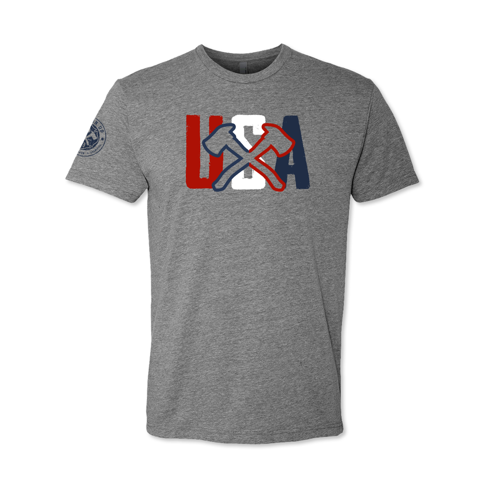 USA United States of America Axe tee Fireman Up Firefighter Apparel Olympics July 4th Independence day