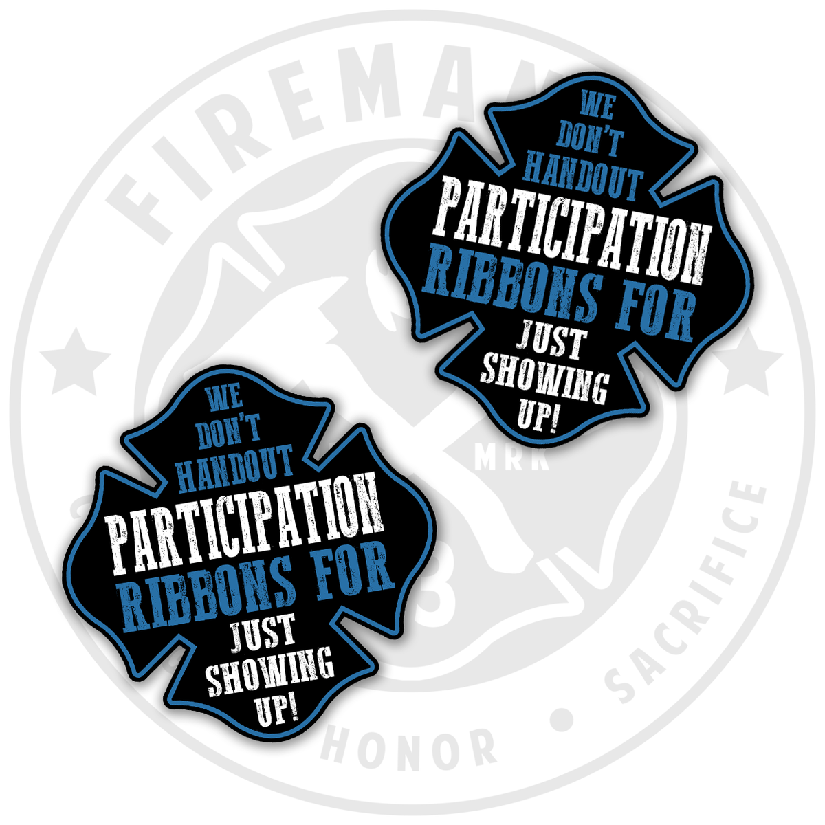 Origin - Participation Ribbon Maltese Black with Blue/White - 2