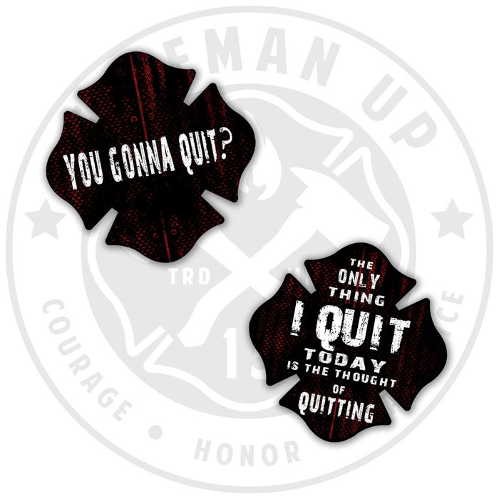 Origin - You Gonna Quit Maltese Black with Red/White - 2" Sticker Pack